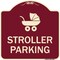 Signmission Stroller Parking With Graphic Heavy-Gauge Aluminum Architectural Sign, 18" x 18", BU-1818-22832 A-DES-BU-1818-22832 - alternate 1